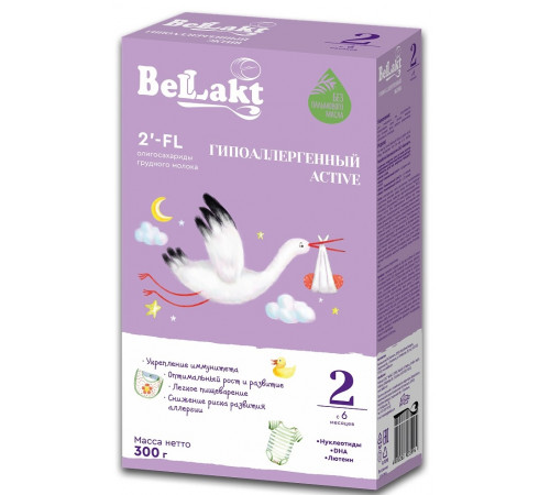 Сухая молочная смесь Беллакт Гипоаллергенный active 2 (6-12 м.) 300 гр.