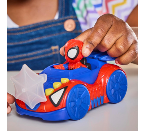 spider-man g3455 set de joacă "marvel team spidey vehicle multipack"