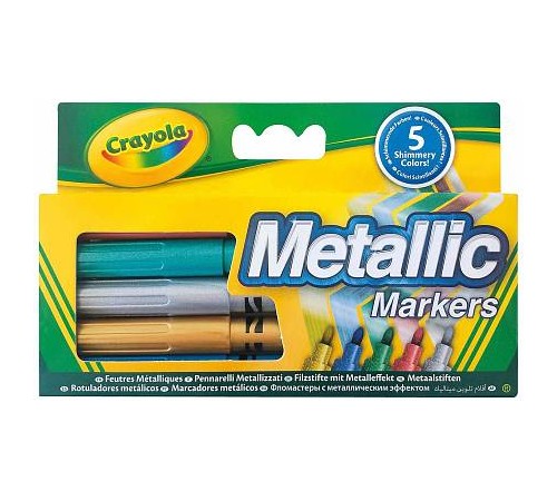  crayola 58-5054 Фломастеры цвета металлик (5 шт.)