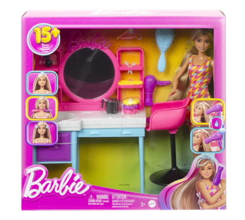 barbie hkv00 Кукла Барби в парикмахерской 