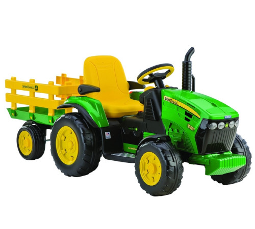 peg perego tractor cu remorca electric jd ground force