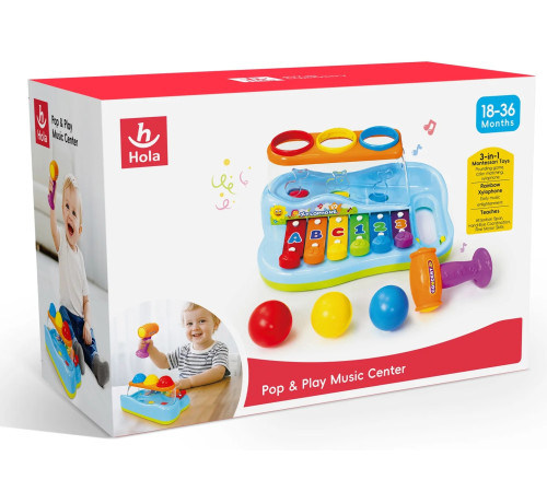 hola toys 856 Музыкальная игрушка "Ксилофон"