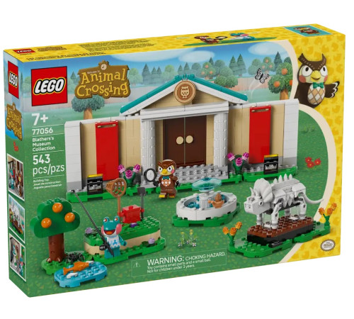  lego animal crossing 77056 constructor "colecția de muzeu a lui blathers" (543 el.)