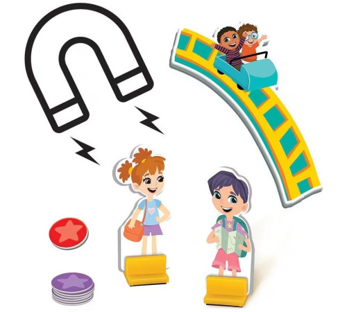as kids 1029-64071 joc magnetic de societate pentru copii 2 &icirc;n 1 "happihobbi" 