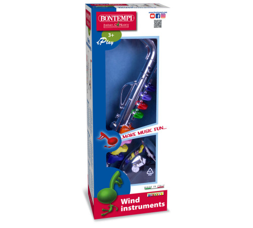 bontempi 324331 saxofon cu 8 clape colorate