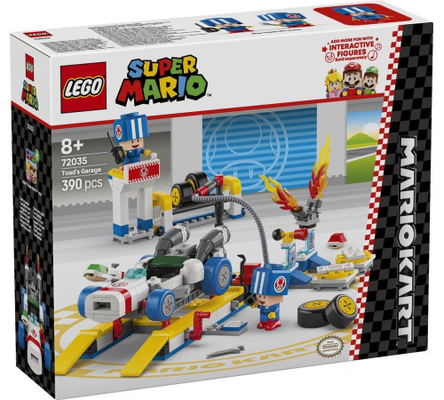 Детский магазин в Кишиневе в Молдове lego super mario 72035 Конструктор mario kart – toad s garage (390 эл.)