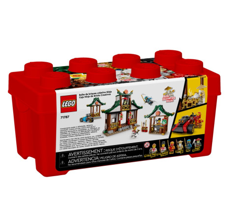 lego ninjago 71787 Конструктор "Креативная коробка с кубиками ниндзя" (530 дет.)