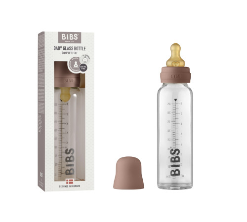 bibs biberon din sticlă (225 ml) blush