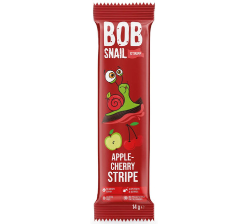 bob snail Натуральные конфеты "Яблоко-Вишня" (14 гр.)
