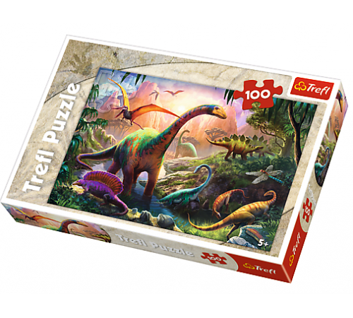  trefl 16277 puzzle  "lumea dinozaurilor" (100 el.)