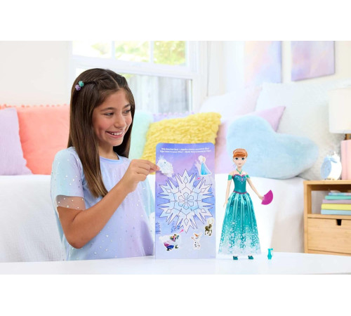 disney princess jbg60 Набор сюрприз "spin & reveal" с куклой Анной "Холодное Сердце"