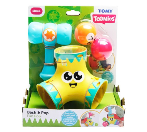 tomy e73668 set de joc "bash & pop"