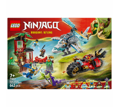 lego ninjago 71857 constructor "bătălia ninja la căsuțe &icirc;n copac" (642 el.)