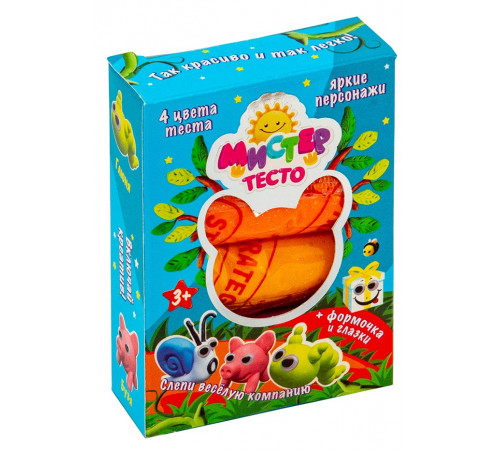  strateg leo 71509 set pentru modelat "Мистер тесто" (4 culori)