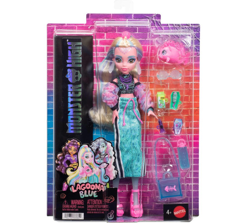 monster high jhk33 Кукла "Лагуна Блю" с питомцем Нептуно