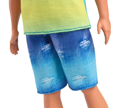 barbie hyv00 păpușă ken "fashionist" într-un tricou albastru-verde