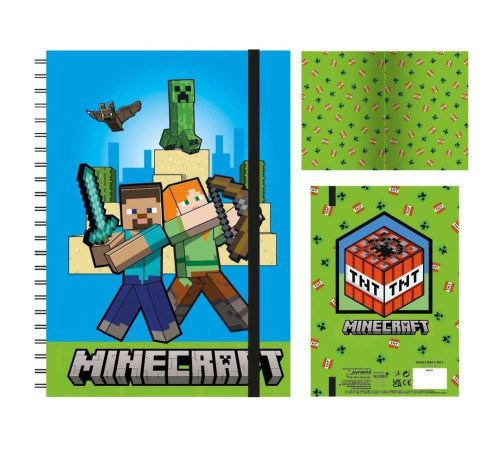 pyramid sr74683 carnet minecraft "characters" (format a5)