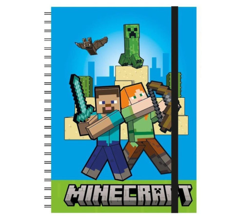 pyramid sr74683 carnet minecraft "characters" (format a5)