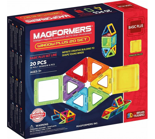  magformers 715001 Магнитный конструктор (20 эл.)
