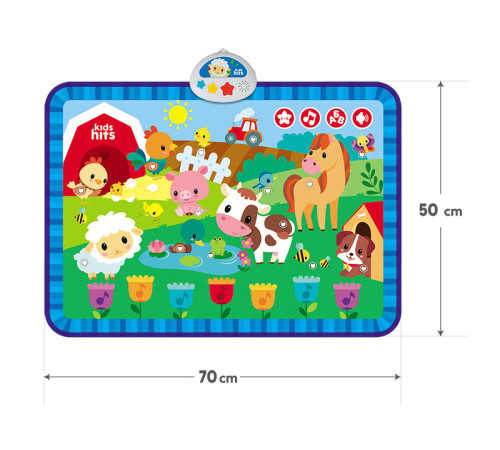 kids hits kh04/002 covoraș muzical "cine pășește pe pajiște?" (ru)