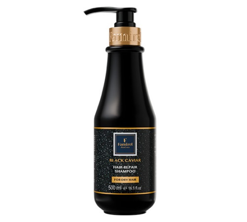  famirel Șampon reparator pentru păr uscat "black caviar" (500 ml) 086462