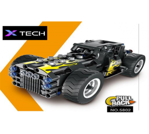 xtech bricks 5802 constructor inerțial "mașină pull back" (177 el.)