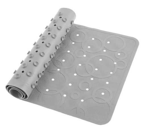  roxy bm-m188-grey Детский антискользящий коврик для ванны (35x76 см) серый