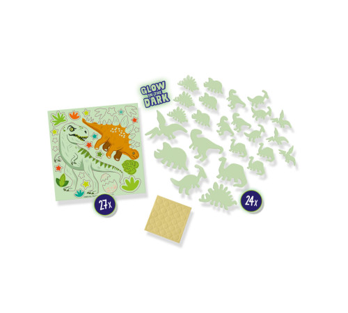 ses creative 25127s set autocolante luminoase "dino"