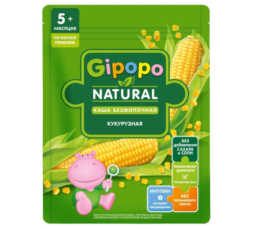 gipopo Каша безмолочная кукурузная (5 м+) 180 гр.