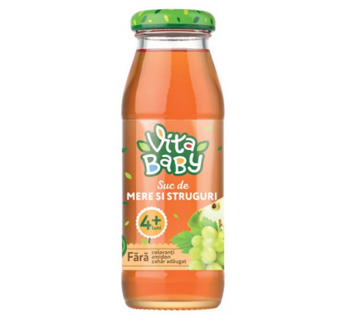  vita baby suc de mere și struguri 175 ml. (4+)