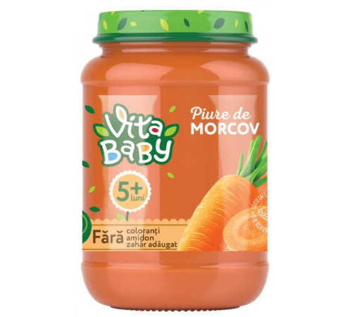 vita baby Пюре морковь (5 м.+) 180 гр.