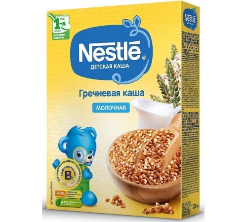 Nestle Каша молочная гречневая 220 гр. (4 м+) Детское питание в Молдове nestle Каша молочная гречневая 220 гр. (4 м+)