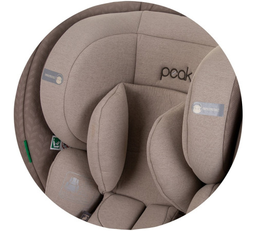 chipolino scaun auto "i-size isofix 360 peak" stkpk02403ma (40-150 cm.) macadamia