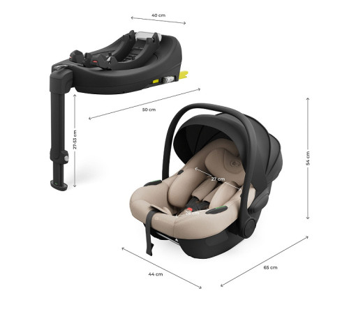 kinderkraft Модульная система 3 в 1 "endura safe" бежевый