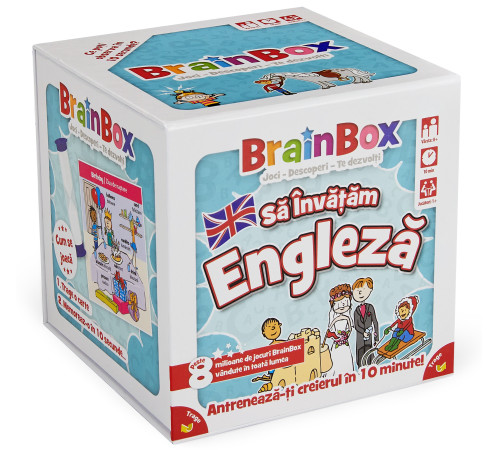Asmodee G114052 Joc BrainBox " Sa invatam engleza" (RO)  asmodee g114052 joc brainbox " sa invatam engleza" (ro)
