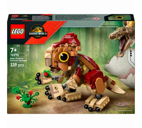  lego jurassic world 76970 constructor "dinozaurul dolores: aquilops" (339 buc.)