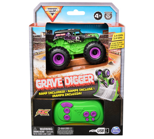 Jucării pentru Copii - Magazin Online de Jucării ieftine in Chisinau Baby-Boom in Moldova Spin Master 6068563 Monster Truck cu radio control "Monster Jam, Grave Digger 1:64" Jucării pentru Copii - Magazin Online de Jucării ieftine in Chisinau Baby-Boom in Moldova spin master 6068563 monster truck cu radio control "monster jam, grave digger 1:64"