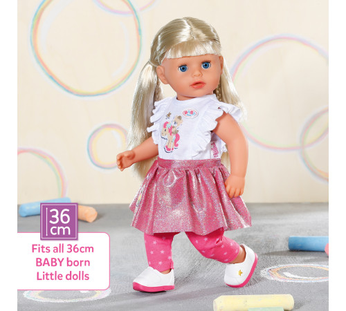 zapf creation 836330 set de haine pentru păpușă baby born (36 cm)