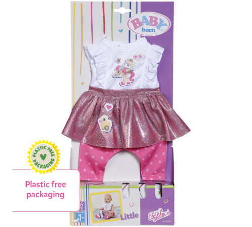 zapf creation 836330 set de haine pentru păpușă baby born (36 cm)