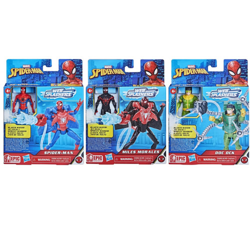 spider-man f7847 spd ​set de jocuri "aqua web warriors" (10 cm) în sortiment.