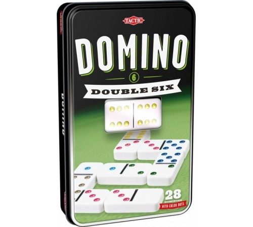  tactic 53913 Настольная игра "domino double six"