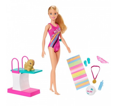 Barbie GHK23 Игровой набор "Тренировка в бассейне" Детский магазин в Кишиневе в Молдове barbie ghk23 Игровой набор "Тренировка в бассейне"