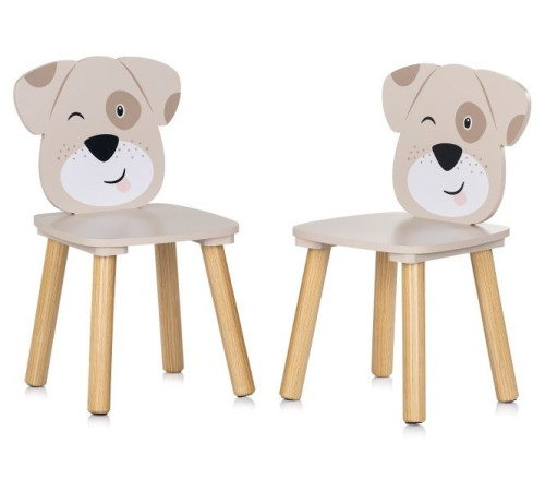  chipolino diwh02470323 masă și două scaune din mdf "cățeluși"