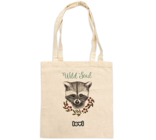  lovi geanta de bumbac "wild soul" (32x13.5x14.5 cm.)