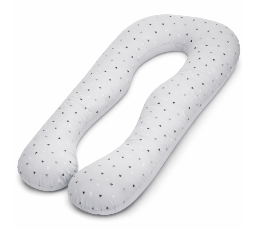 veres 301.15.06 pernă pentru gravide &icirc;n formă de u (140х75 cm.) gri\triunghiuri