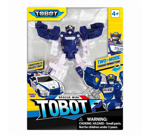 tobot 301159 robot-transformer tobot police mini (12 cm.)