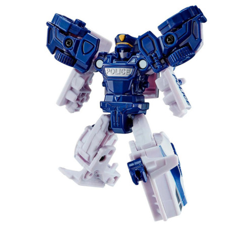 tobot 301159 robot-transformer tobot police mini (12 cm.)
