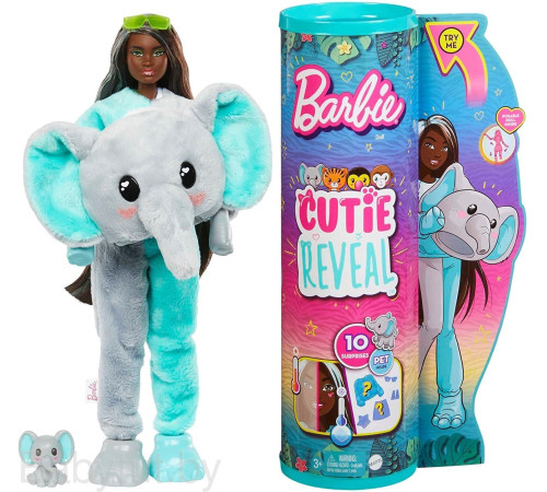 barbie hkp98 păpuşă "cutie reveal: elefant"