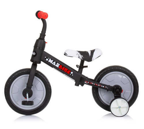 chipolino Четырехколесный беговел 2в1 "max bike" dikmb0231gy grey