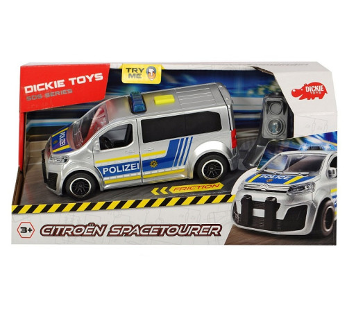  dickie 3713010 полицейский минивэн с радаром (15 см.)